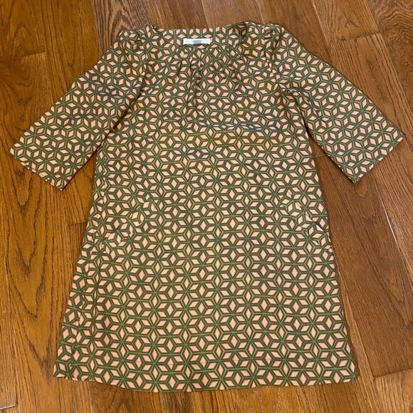 Fossil bubblegum/army green printed dress - Picture 1 of 4